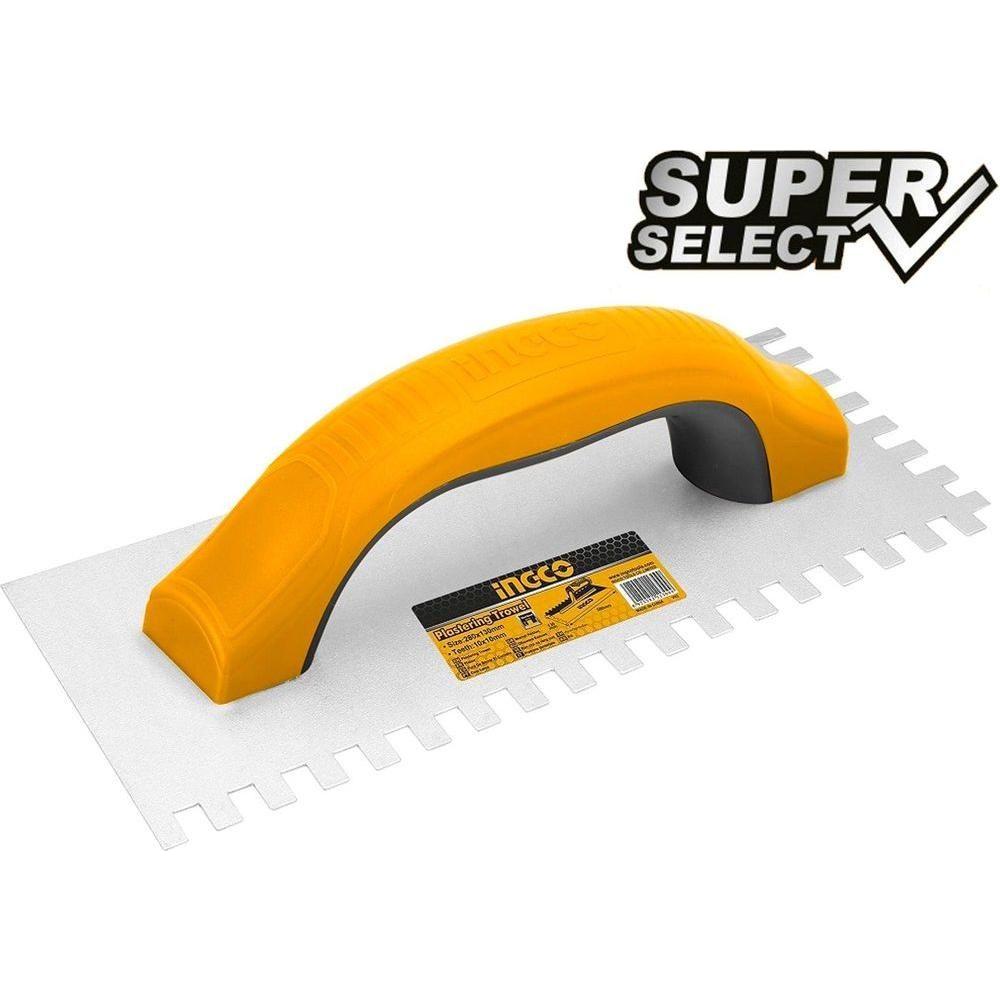 Ingco HPTT231025 Plastering Trowel with Teeth (SS) - KHM Megatools Corp. Ingco HPTT231025 Plastering Trowel with Teeth (SS) - KHM Megatools Corp.